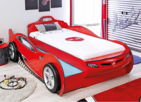 CARBED Кровать-машина Coupe с выдвижной кроватью Red 20.03.1306.00 в Томмоте - tommot.katalogmebeli.com | фото
