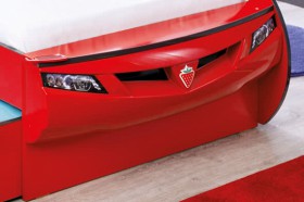 CARBED Кровать-машина Coupe с выдвижной кроватью Red 20.03.1306.00 в Томмоте - tommot.katalogmebeli.com | фото 2