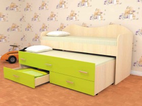 Кровать детская Нимфа двухместная 2.0 Венге/Дуб молочный в Томмоте - tommot.katalogmebeli.com | фото 2