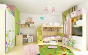 Детская комната Флёр (Белый/корпус Клен) в Томмоте - tommot.katalogmebeli.com | фото 6