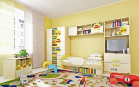 Детская комната Клаксон (Бежевый/корпус Клен) в Томмоте - tommot.katalogmebeli.com | фото 2
