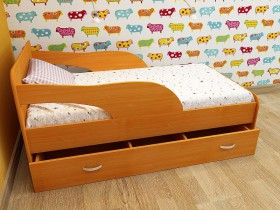 Кровать детская Максимка Млечный дуб/Венге в Томмоте - tommot.katalogmebeli.com | фото 4