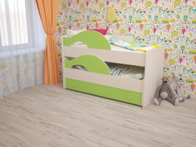 Кровать детская Радуга 1600 Млечный дуб/Венге в Томмоте - tommot.katalogmebeli.com | фото 8