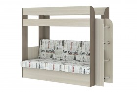 Дива Кровать 2-х ярусная с диванным блоком в Томмоте - tommot.katalogmebeli.com | фото