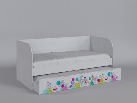 Диван-кровать Флёр (Белый/корпус Выбеленное дерево) в Томмоте - tommot.katalogmebeli.com | фото 1