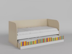 Диван-кровать Клаксон без машинок (Белый/корпус Клен) в Томмоте - tommot.katalogmebeli.com | фото