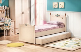 Кровать детская Балли 2-х уровневая (венге/белфорт) в Томмоте - tommot.katalogmebeli.com | фото 2