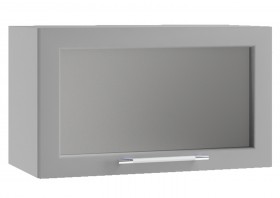 Гранд ПГС 600 Шкаф верхний горизонтальный со стеклом Белый в Томмоте - tommot.katalogmebeli.com | фото