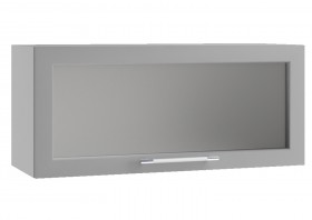 Гранд ПГС 800 Шкаф верхний горизонтальный со стеклом Белый в Томмоте - tommot.katalogmebeli.com | фото