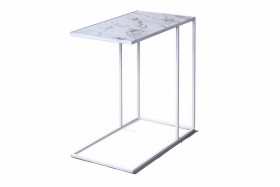 Журнальный столик Stone 018 (Прямоугольный) Металл/Керамика 500 Белый в Томмоте - tommot.katalogmebeli.com | фото