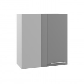 Угловой шкаф Капля ПУ 650 (Лайм глянец/Серый/верхний/левый) в Томмоте - tommot.katalogmebeli.com | фото