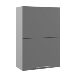 Капля ВПГПМ 600 Шкаф верхний высокий Blum Aventos HF (Лайм глянец/корпус Серый) в Томмоте - tommot.katalogmebeli.com | фото