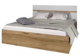 Ким кровать 1,4 (Дуб сонома/белый глянец) в Томмоте - tommot.katalogmebeli.com | фото