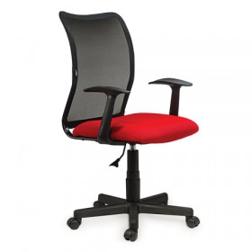 Кресло BRABIX Spring MG-307 (красно-черный) в Томмоте - tommot.katalogmebeli.com | фото 4