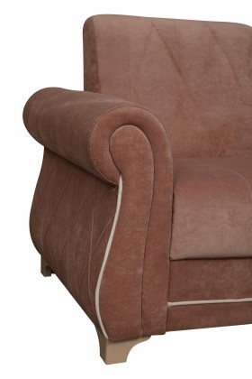 Кресло для отдыха "Порто" (велюр киви корица / микровельвет крем) в Томмоте - tommot.katalogmebeli.com | фото 3