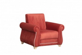 Кресло для отдыха "Порто" (микровелюр Гавайи бордо / микровельвет крем)/осн. в Томмоте - tommot.katalogmebeli.com | фото
