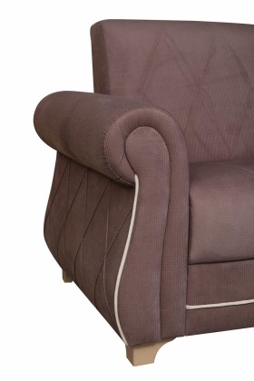 Кресло для отдыха "Порто" (велюр текстура лиловый / микровельвет крем)/осн. в Томмоте - tommot.katalogmebeli.com | фото 6