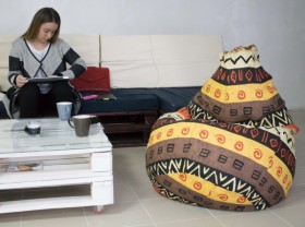 Кресло-груша Большое-Африка в Томмоте - tommot.katalogmebeli.com | фото 4
