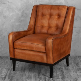 Кресло кожаное Элегант (Бордовый) в Томмоте - tommot.katalogmebeli.com | фото 2