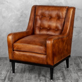 Кресло кожаное Элегант (Бордовый) в Томмоте - tommot.katalogmebeli.com | фото 4