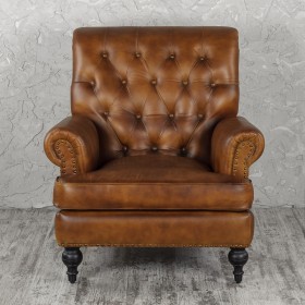 Кресло кожаное Чарльз в Томмоте - tommot.katalogmebeli.com | фото 8