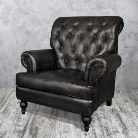 Кресло кожаное Лофт Аристократ в Томмоте - tommot.katalogmebeli.com | фото 2