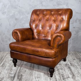 Кресло кожаное Лофт Аристократ в Томмоте - tommot.katalogmebeli.com | фото 5