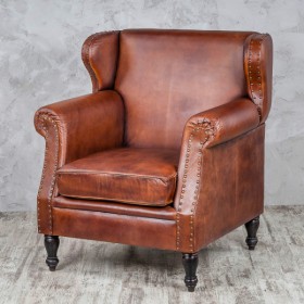 Кресло кожаное Лофт Аристократ (кожа буйвола) в Томмоте - tommot.katalogmebeli.com | фото 2