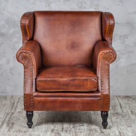 Кресло кожаное Лофт Аристократ (кожа буйвола) в Томмоте - tommot.katalogmebeli.com | фото 3