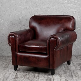 Кресло кожаное Элегант (Бордовый) в Томмоте - tommot.katalogmebeli.com | фото 1