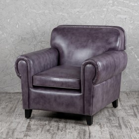 Кресло кожаное Элегант (Фиолетовый) в Томмоте - tommot.katalogmebeli.com | фото