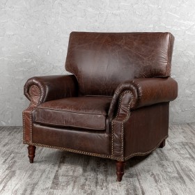Кресло кожаное Лофт Аристократ (ширина 1100 мм) в Томмоте - tommot.katalogmebeli.com | фото 1