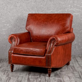 Кресло кожаное Лофт Аристократ (кожа буйвола) в Томмоте - tommot.katalogmebeli.com | фото
