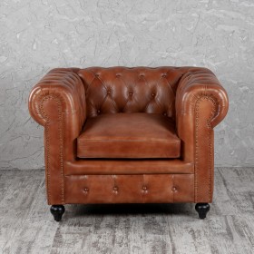 Кресло кожаное Лофт Честер (кожа) в Томмоте - tommot.katalogmebeli.com | фото 6