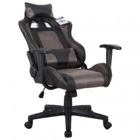 Кресло компьютерное BRABIX GT Racer GM-100 (черный, коричневый) в Томмоте - tommot.katalogmebeli.com | фото 2
