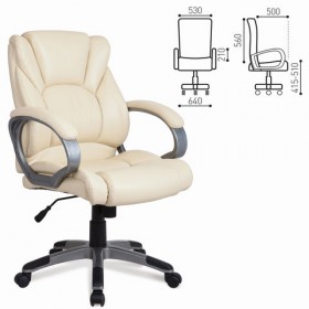 Кресло офисное BRABIX Eldorado EX-504 (бежевый) в Томмоте - tommot.katalogmebeli.com | фото 1