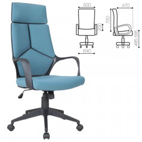 Кресло офисное BRABIX Prime EX-515 (голубая ткань) в Томмоте - tommot.katalogmebeli.com | фото