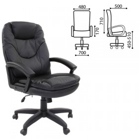 Кресло офисное BRABIX Trend EX-568 (черный) в Томмоте - tommot.katalogmebeli.com | фото