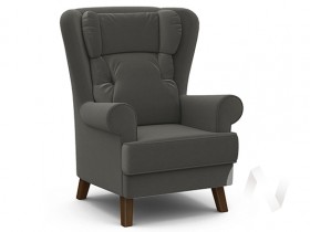 Кресло отдыха Комфорт-2 (орех лак/ULTRA GRAFIT) в Томмоте - tommot.katalogmebeli.com | фото
