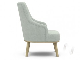 Кресло отдыха Комфорт-5 высокая спинка (бесцветный лак/FRESCA BRILLIANT) в Томмоте - tommot.katalogmebeli.com | фото 2