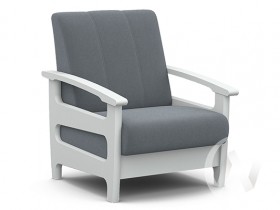 Кресло для отдыха Омега (снег лак/CATANIA SILVER) в Томмоте - tommot.katalogmebeli.com | фото 1