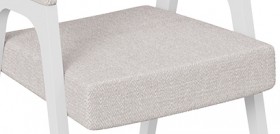 Кресло «Техас 1» (Белый матовый/Шенилл Estetica Vanille №220) в Томмоте - tommot.katalogmebeli.com | фото 3