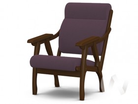 Кресло Вега-10 (орех лак/ULTRA PLUM) в Томмоте - tommot.katalogmebeli.com | фото