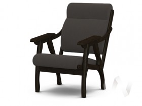 Кресло Вега-10 (венге лак/ULTRA GRAFIT) в Томмоте - tommot.katalogmebeli.com | фото 1