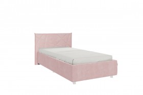 Кровать 0.9 Бест с основанием (Нежно-розовый велюр) в Томмоте - tommot.katalogmebeli.com | фото