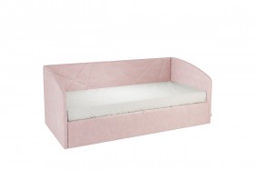Кровать 0.9 Бест Софа (Нежно-розовый велюр) в Томмоте - tommot.katalogmebeli.com | фото