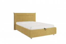 Кровать 1,2 Альба (Медовый велюр/под-мех) в Томмоте - tommot.katalogmebeli.com | фото