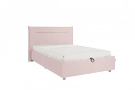 Кровать 1,2 Альба (Нежно-розовый велюр/под-мех) в Томмоте - tommot.katalogmebeli.com | фото