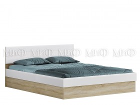 Кровать 1,4 спальня Фортуна (Дуб сонома/белый глянец) в Томмоте - tommot.katalogmebeli.com | фото