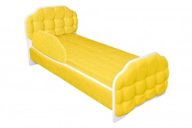Кровать 160 Атлет 74 Жёлтый (мягкий бортик) в Томмоте - tommot.katalogmebeli.com | фото